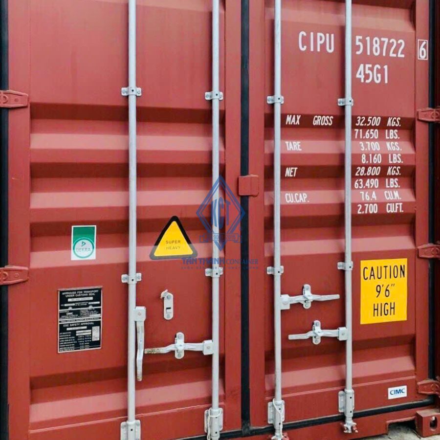 Cửa container 40 feet HC