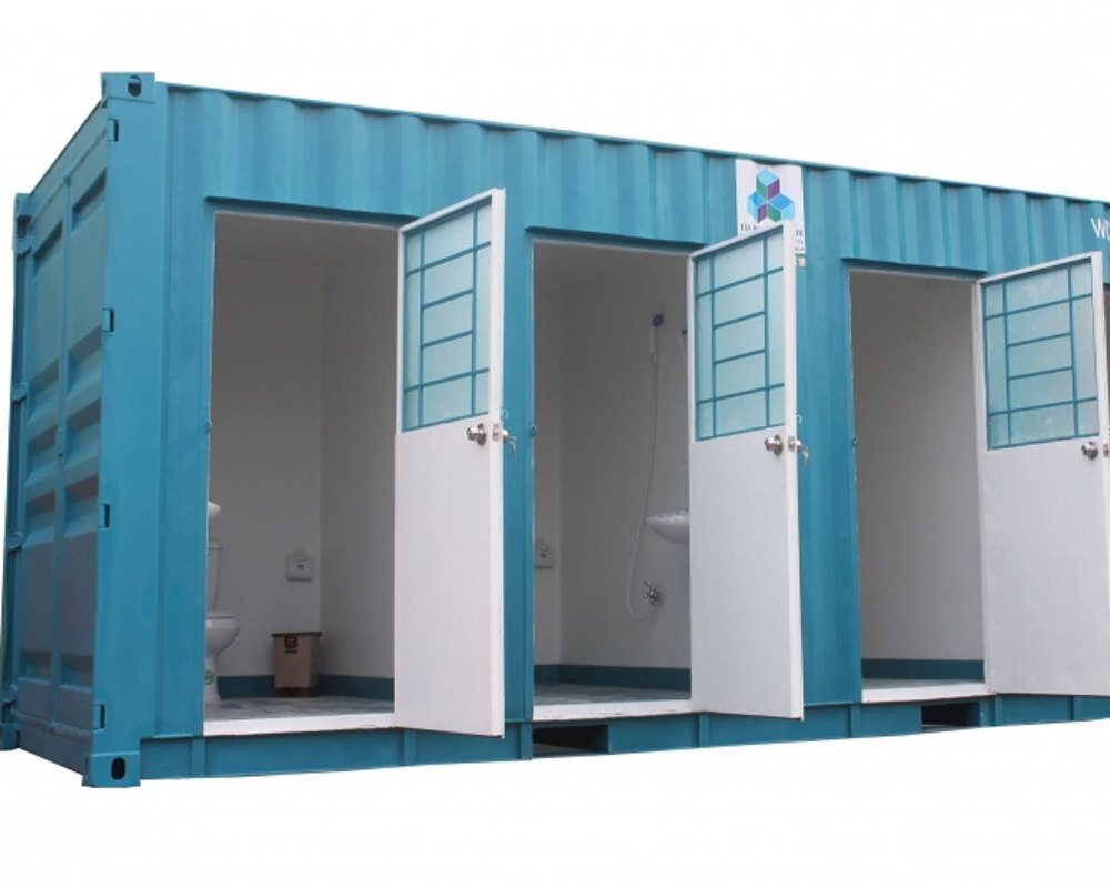 Container toilet 20 feet ba phòng