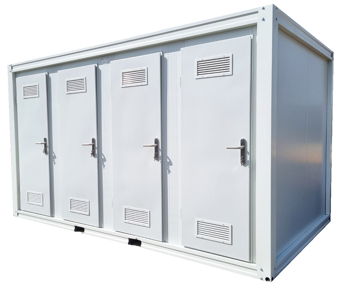 Container toilet 40 feet 8 phòng