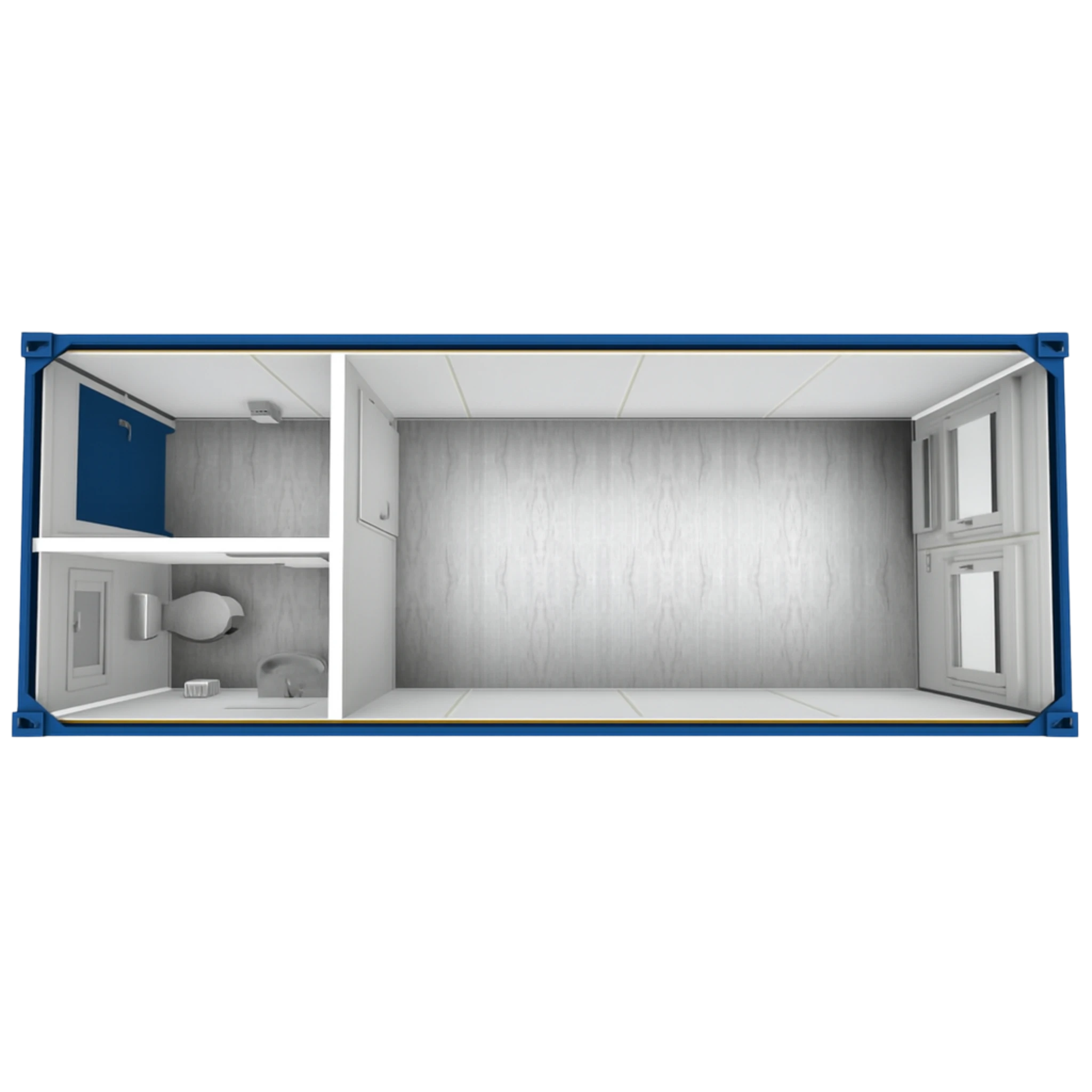 Container văn phòng 20 feet có toilet