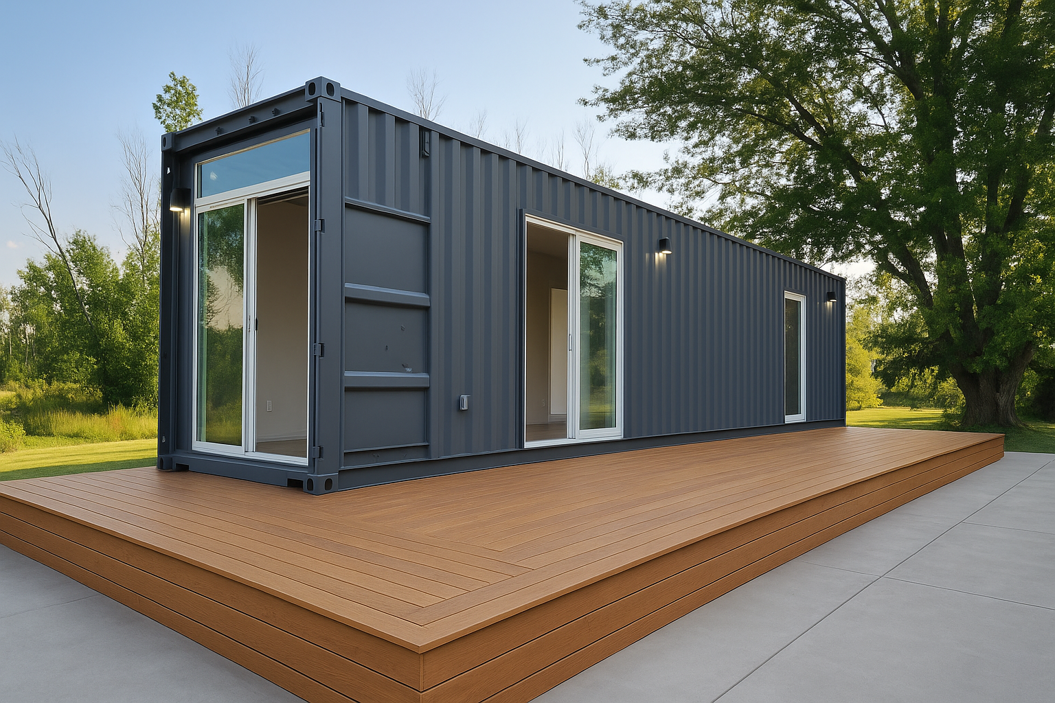 Nhà container 40 feet 1 phòng ngủ